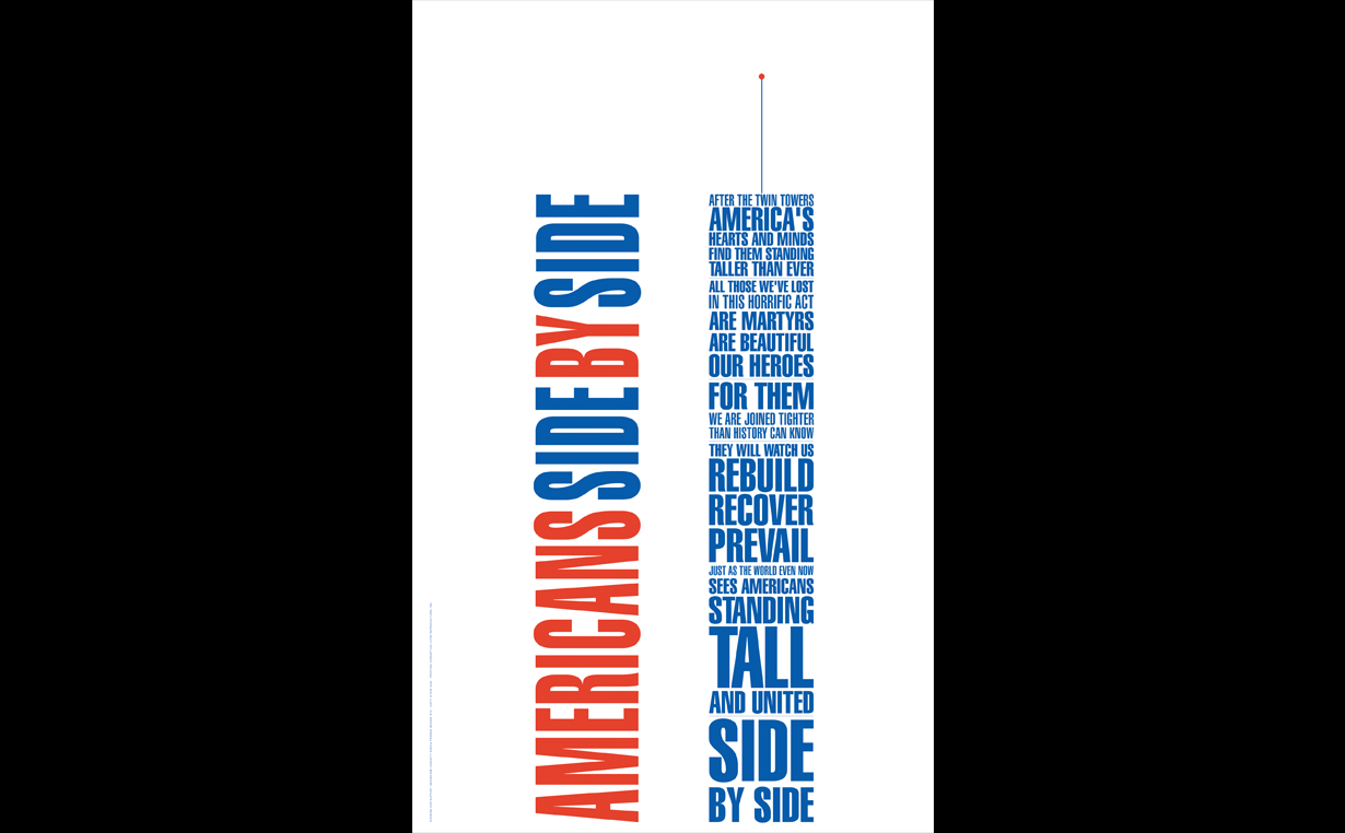 Thousands of 15" x 24" <em>Americans Side By Side</em> posters have been distributed the world over.